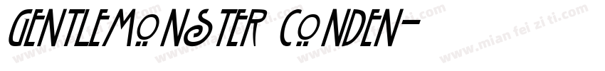 gentlemonster conden字体转换